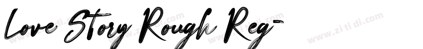Love Story Rough Reg字体转换